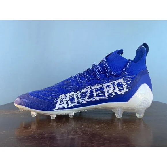 Adidas ADIZERO Primeknit Royal Blue/White Football Cleats Men’s Size 12 GV9622